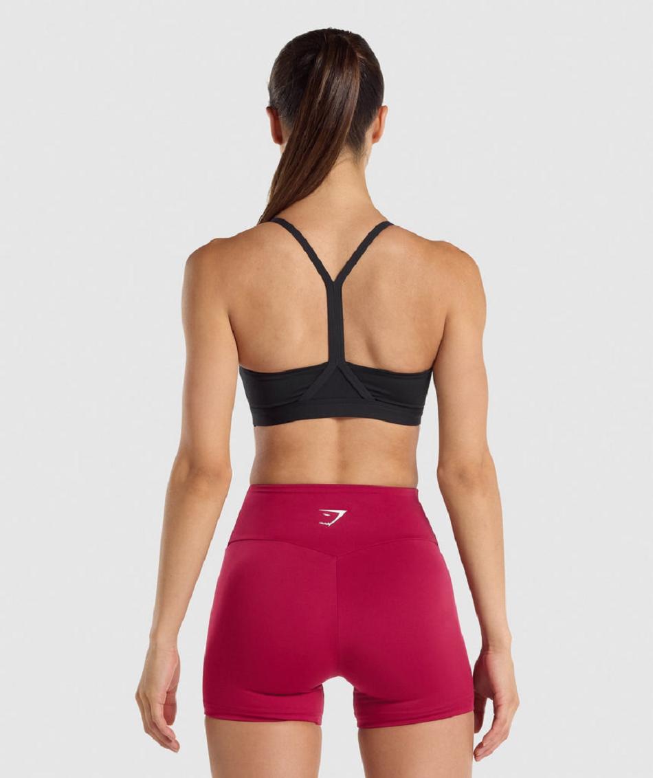 Sujetadores Deportivos Gymshark V Neck Mujer Negras | CO 2211VRW